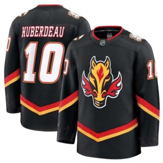 Men's Calgary Flames Active Player Custom Black 2024-25 Alternate Stitched Hockey Jersey