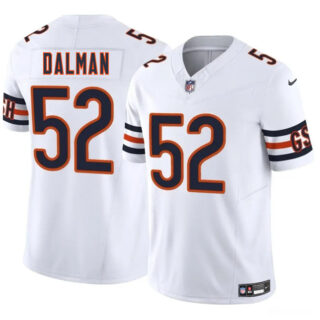Men's Chicago Bears #52 Drew Dalman White 2025 F.U.S.E. Vapor Stitched Football Jersey