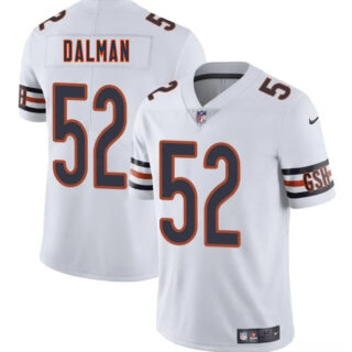 Men's Chicago Bears #52 Drew Dalman White 2025 Vapor Stitched Football Jersey