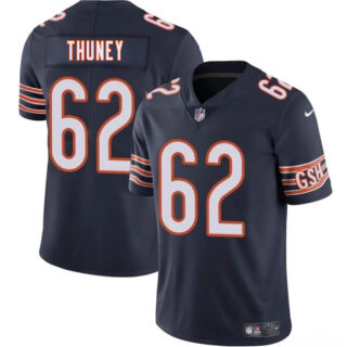 Men's Chicago Bears #62 Joe Thuney Navy 2025 Vapor Stitched Football Jersey