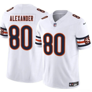 Men's Chicago Bears #80 Maurice Alexander White 2025 F.U.S.E. Vapor Stitched Football Jersey