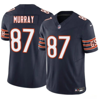 Men's Chicago Bears #87 Jordan Murray Navy 2025 F.U.S.E. Vapor Stitched Football Jersey