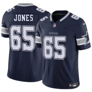 Men's Dallas Cowboys #65 Robert Jones Navy 2025 F.U.S.E Vapor Untouchable Limited Stitched Football Jersey