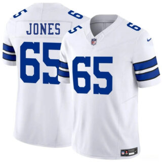 Men's Dallas Cowboys #65 Robert Jones White 2025 F.U.S.E Vapor Untouchable Limited Stitched Football Jersey