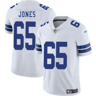 Men's Dallas Cowboys #65 Robert Jones White 2025 Vapor Untouchable Limited Stitched Football Jersey