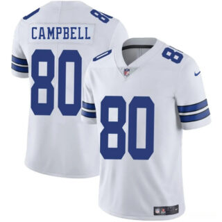 Men's Dallas Cowboys #80 Parris Campbell White 2025 Vapor Untouchable Limited Stitched Football Jersey