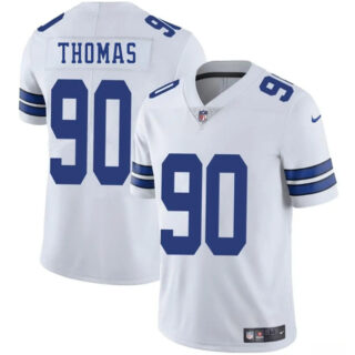 Men's Dallas Cowboys #90 Solomon Thomas White 2025 Vapor Untouchable Limited Stitched Football Jersey
