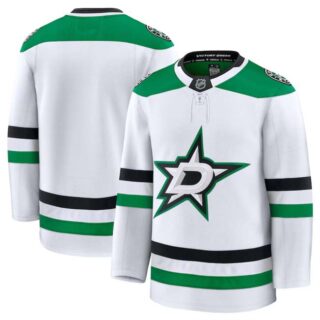 Men's Dallas Stars Blank White 2024-25 Away Stitched Hockey Jersey