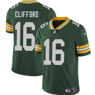 Men's Green Bay Packers #16 Sean Clifford Green 2025 Vapor Untouchable Limited Stitched Jersey