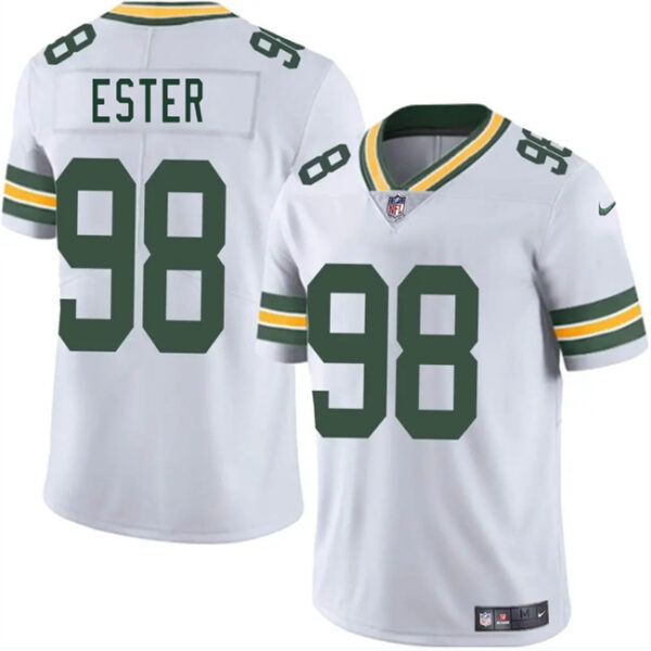 Men's Green Bay Packers #98 James Ester White 2025 Vapor Untouchable Limited Stitched Jersey