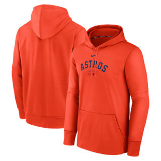Men's Houston Astros Orange Collection Practice Performance Pullover Hoodie