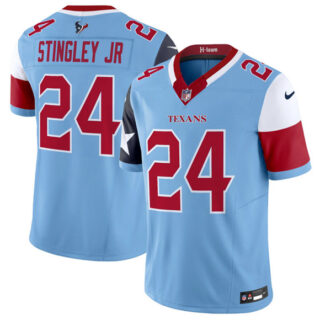 Men's Houston Texans #24 Derek Stingley Jr. Blue 2024 F.U.S.E. V5 Limited Stitched Football Jersey