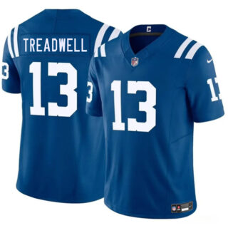 Men's Indianapolis Colts #13 Laquon Treadwell Blue 2025 F.U.S.E. Vapor Limited Stitched Football Jersey