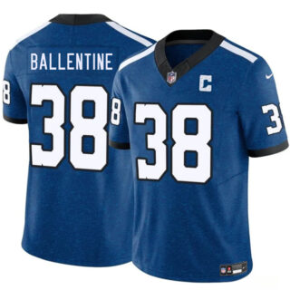 Men's Indianapolis Colts #38 Corey Ballentine Blue 2025 F.U.S.E. Throwback Vapor Limited Stitched Football Jersey