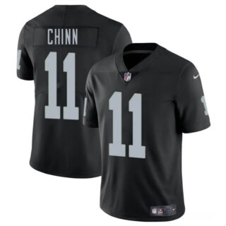 Men's Las Vegas Raiders #11 Jeremy Chinn Black 2025 Vapor Stitched Football Jersey