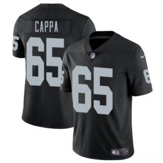 Men's Las Vegas Raiders #65 Alex Cappa Black 2025 Vapor Stitched Football Jersey