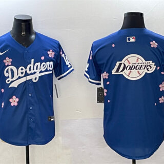 Men's Los Angeles Dodgers Team Big Logo Royal 2025 Tokyo Series Limited Stitched Baseball Jersey