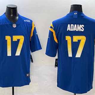 Men's Los Angeles Rams #17 Davante Adams Blue 2024 Vapor Untouchable Stitched Football Jersey