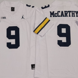Men's Michigan Wolverines #9 J.J. McCarthy White 2024 F.U.S.E. Stitched Jersey