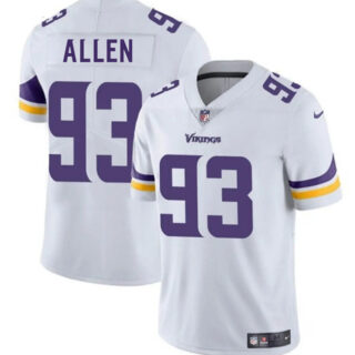 Men's Minnesota Vikings #93 Jonathan Allen White 2025 Vapor Untouchable Limited Stitched Jersey