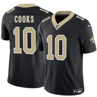 Men's New Orleans Saints #10 Brandin Cooks Black F.U.S.E Vapor Limited Stitched Football Jersey
