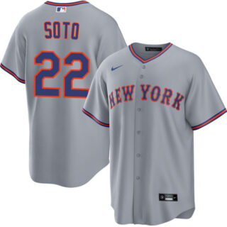 Men's New York Mets #22 Juan Soto Grey 2025 Limited Stitched Baseball Jersey