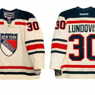 Men's New York Rangers #30 Henrik Lundqvist 2012 'Winter Classic' Stitched Hockey Jersey