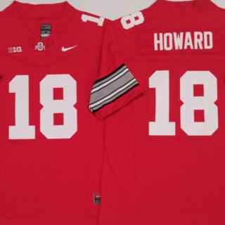 Men's Ohio State Buckeyes #18 Will Howard Red 2025 F.U.S.E. Limited Stitched Jersey