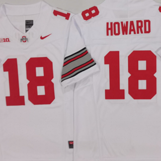 Men's Ohio State Buckeyes #18 Will Howard White 2025 F.U.S.E. Limited Stitched Jersey
