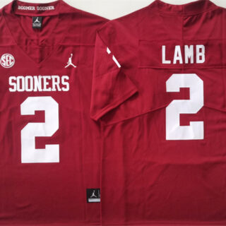 Men's Oklahoma Sooners #2 CeeDee Lamb Red Stitched Jersey