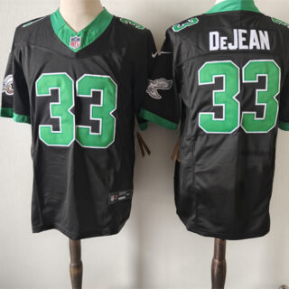 Men's Philadelphia Eagles #33 Cooper DeJean Black Green Vapor Untouchable Limited Stitched Football Jersey