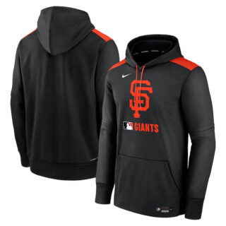 Men's San Francisco Giants Black Collection Performance Pullover Hoodie
