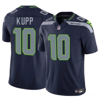 Men's Seattle Seahawks #10 Cooper Kupp Navy 2025 F.U.S.E Vapor Limited Stitched Football Jersey