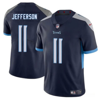 Men's Tennessee Titans #11 Van Jefferson Navy 2025 Vapor Untouchable Stitched Jersey
