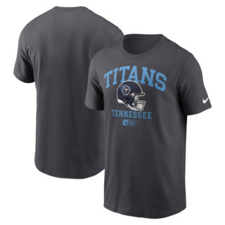 Men's Tennessee Titans Anthracite Helmet Essential T-Shirt