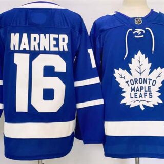 Men's Toronto Maple Leafs #16 Mitchell Marner Blue 2024-25 Stitched Jersey