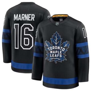 Men's Toronto Maple Leafs Active Player Custom Black 2024-25 Alternate Stitched Hockey Jersey