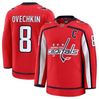 Men's Washington Capitals Active Player Custom Red 2024-25 Home Stitched Hockey Jersey