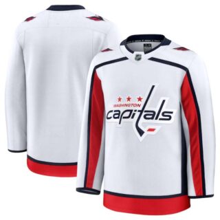Men's Washington Capitals Blank White 2024-25 Away Stitched Hockey Jersey