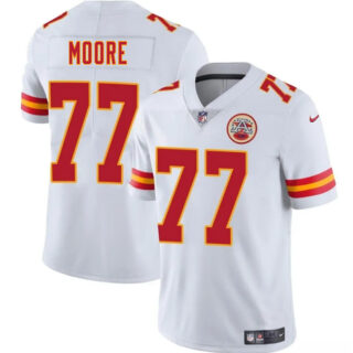 Men's Kansas City Chiefs #77 Jaylon Moore White 2025 Vapor Untouchable Limited Stitched Football Jersey