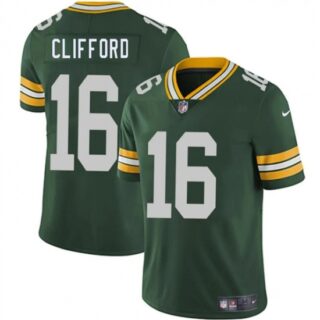 Men's Green Bay Packers #16 Sean Clifford Green 2025 Vapor Untouchable Limited Football Stitched Jersey