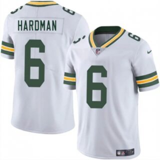 Men's Green Bay Packers #6 Mecole Hardman White 2025 Vapor Untouchable Limited Football Stitched Jersey