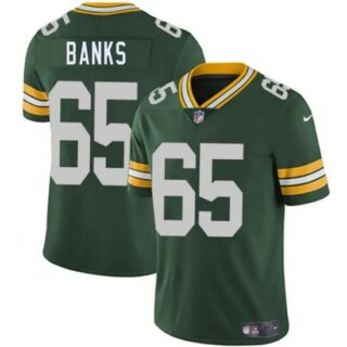 Men's Green Bay Packers #65 Aaron Banks Green 2025 Vapor Untouchable Limited Football Stitched Jersey