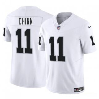 Men's Las Vegas Raiders #11 Jeremy Chinn White 2025 F.U.S.E. Vapor Football Stitched Jersey