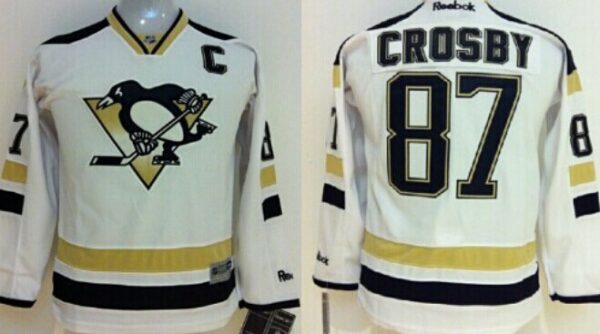 Youth Pittsburgh Penguins #87 Sidney Crosby 2014 Stadium Series White Jersey