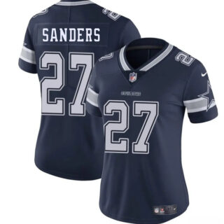 Women's Dallas Cowboys #27 Miles Sanders Navy 2025 Vapor Limited Stitched Football Jersey(Run Small)