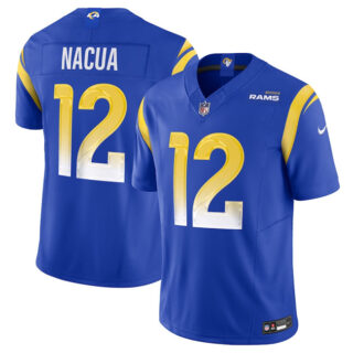 Women's Los Angeles Rams #12 Puka Nacua Blue 2024 F.U.S.E. Vapor Untouchable Stitched Jersey(Run Small)