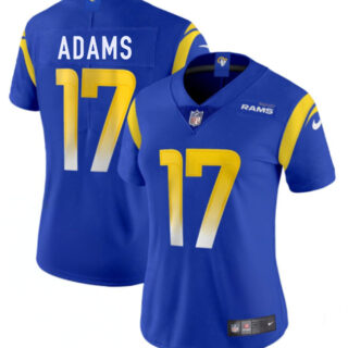 Women's Los Angeles Rams #17 Davante Adams Blue Vapor Untouchable Limited Stitched Jersey(Run Small)