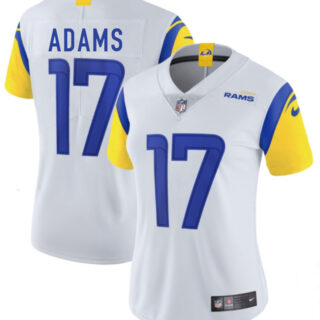 Women's Los Angeles Rams #17 Davante Adams White Stitched Game Jersey(Run Small)