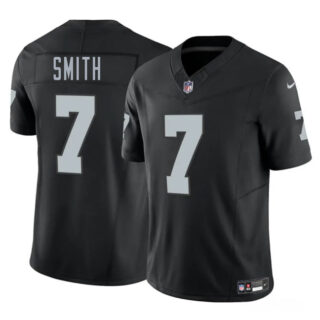 Youth Las Vegas Raiders #7 Geno Smith Black 2025 F.U.S.E. Stitched Football Jersey